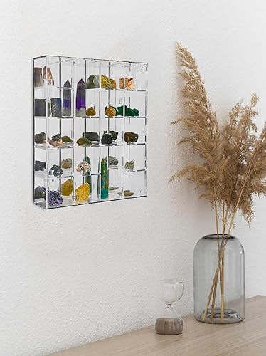 Miniatura 4 de Vitrina de acrílico ajustable transparente con estantes, organizador de almacenamiento para mini figuras pop, coleccionables, cristal mineral,