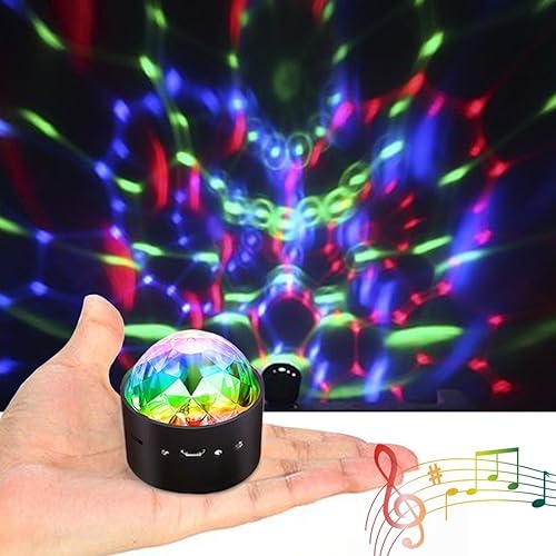 Discokugel  LED Lichteffekt Mini Balls Licht LED RGB Sound Control USB Charge Magnet Adsorption Portable BA hnenbeleuchtung fA r Party Home Car KTV Bar BA hnenfeier