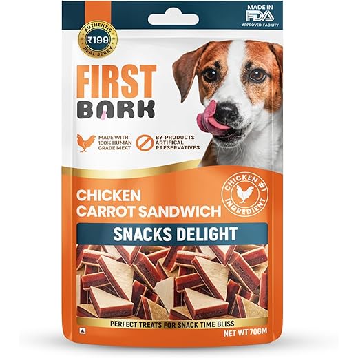 First Bark Chicken Jerky Dog Treats 70g