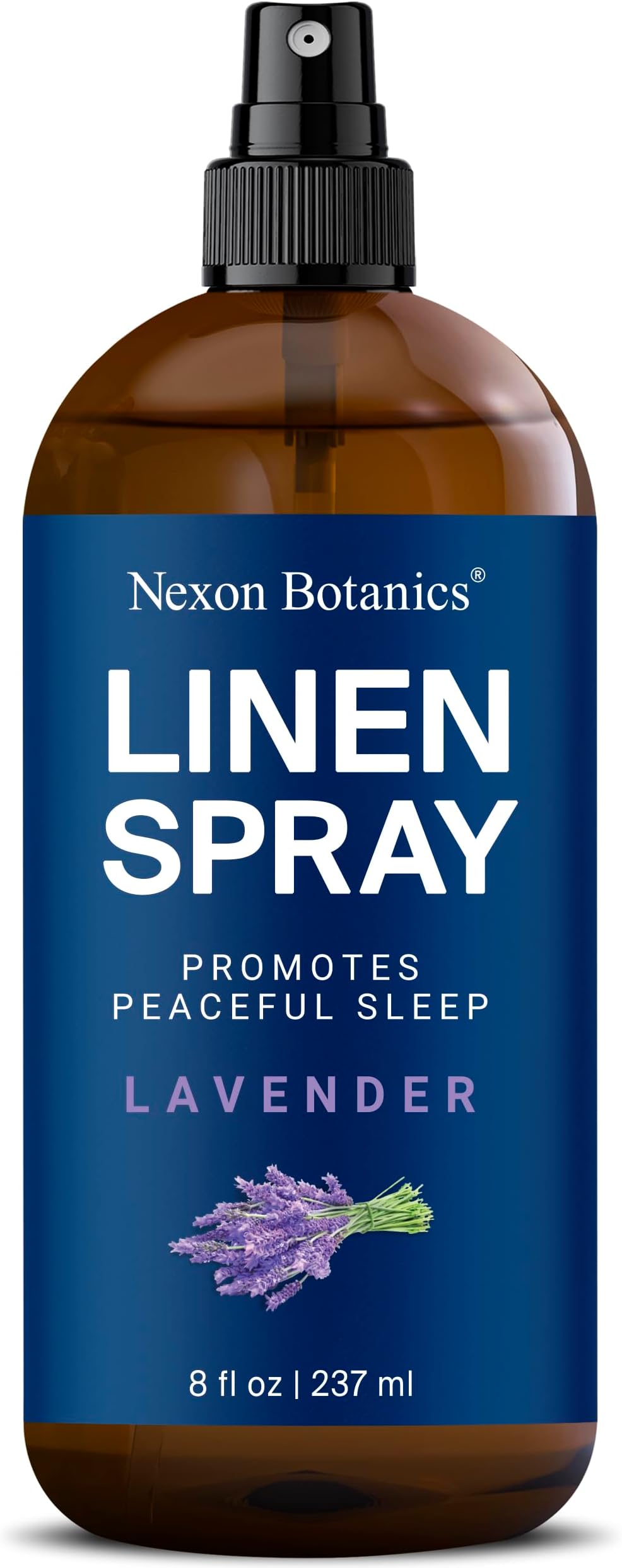 Lavender Linen Spray 8 fl oz - Refreshing Fabric Refresher & Pillow Spray for Bedding, Bed Sheets & Room - Soothing Room Mist - Nexon Botanics