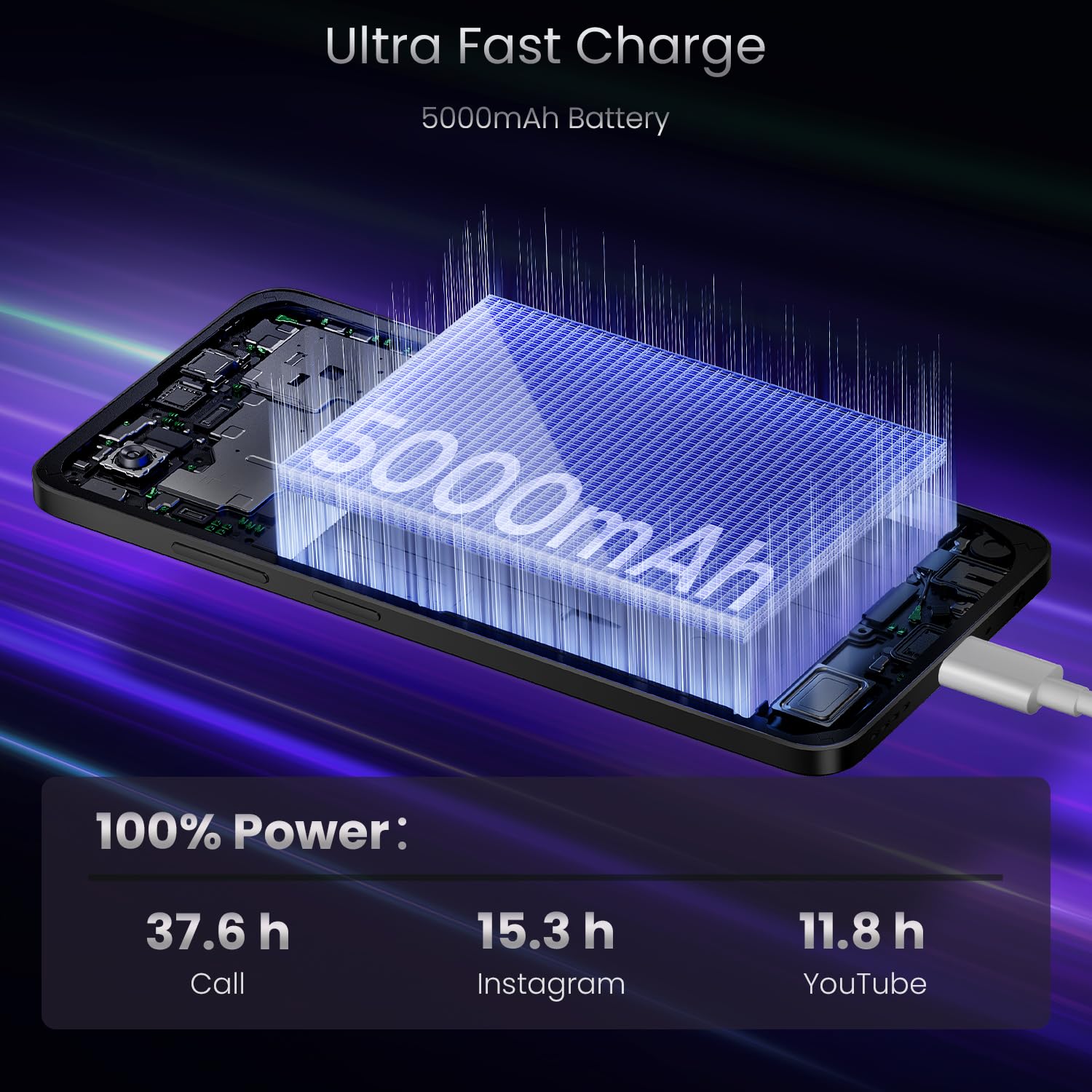realme 14x 5G Smartphone 6+128GB, Nero Carbonio, Schermo 6.67 pollici, Refresco a 120Hz, Batteria 5000mAh, Fotocamera AI da 50MP, MediaTek Dimensity 6300, Protezione ArmorShell, IP64