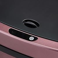 Automatický nerezový odpadkový kôš Amazon Basics, hranatý, 12 litrov, bordovočervený 6
