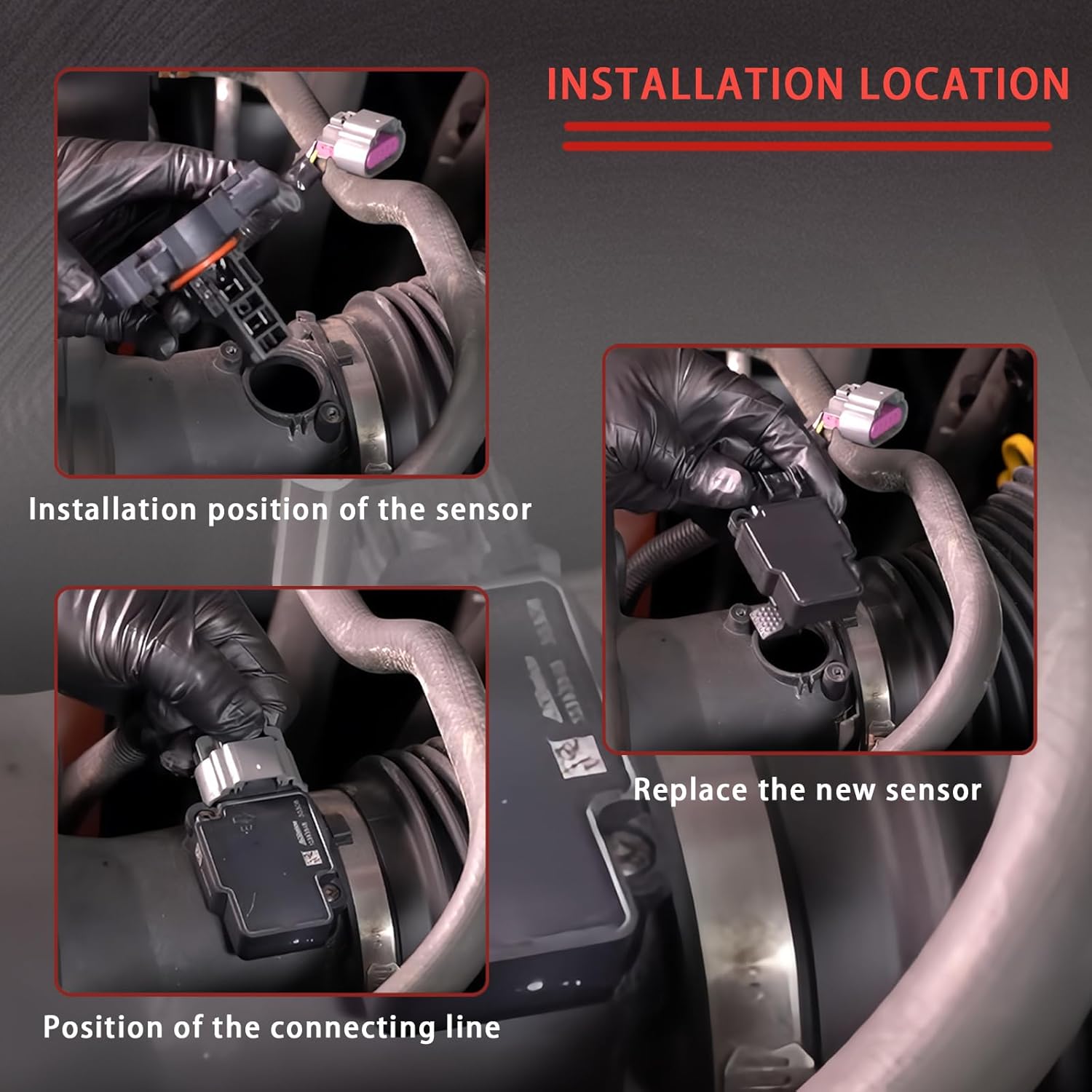 Mass Air Flow Meter Sensor 23256991 Compatible with Cadillac 2009-2014 Escalade for Chevy 09-13 Avalanche, Silverado, Suburban, Tahoe for GMC 09-13 Sierra Yukon, Replaces 10393948 9171067