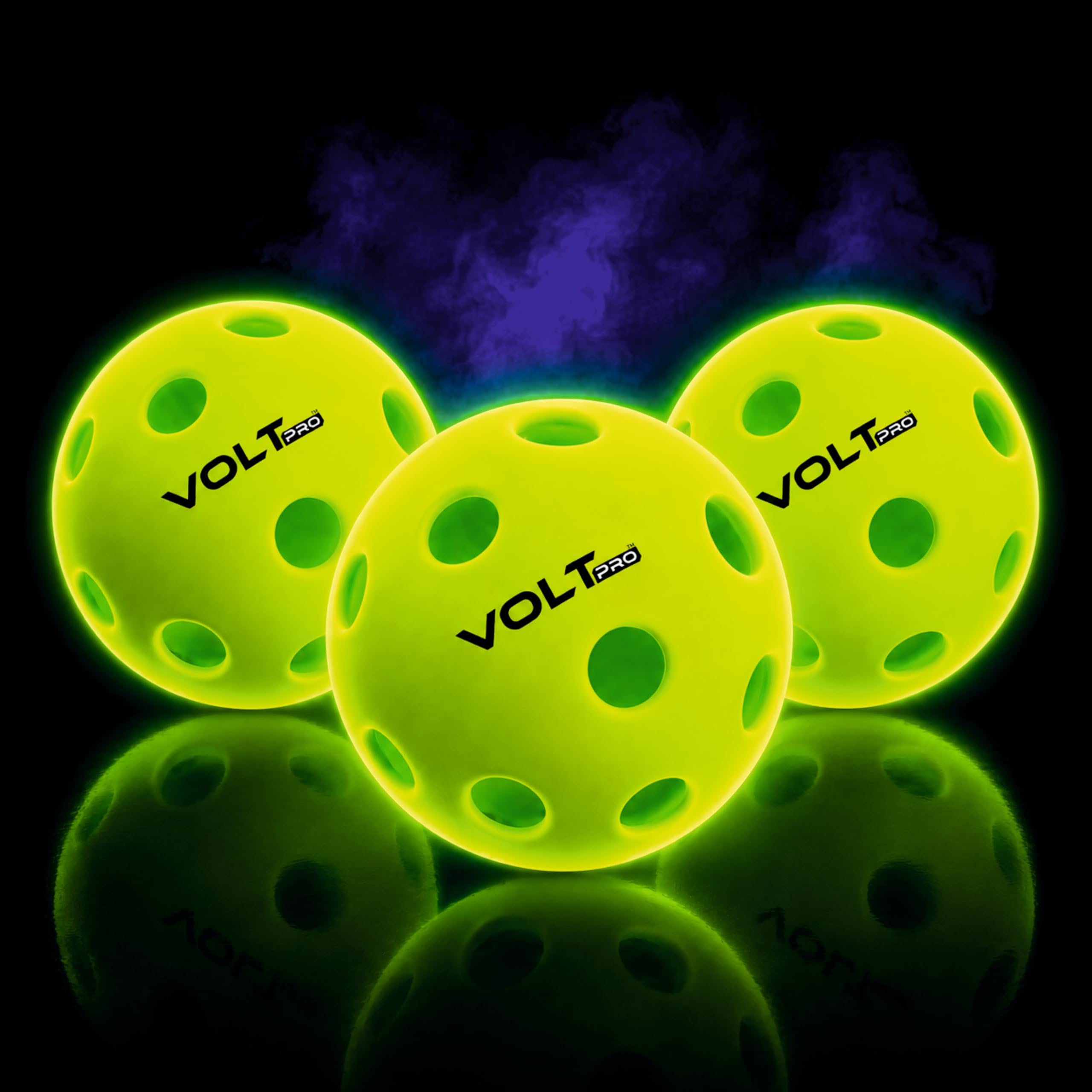 Glow in the Dark Pickleball Balls | 40 Hole Night Play Pickle Ball | High Visibility Outdoor Pickleball Balls for Training, Practice & Matches-image-46