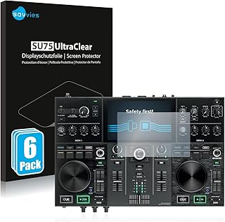 Savvies Screen Protector compatible with Denon DJ Prime Go Protection Film Clear 6-Pack