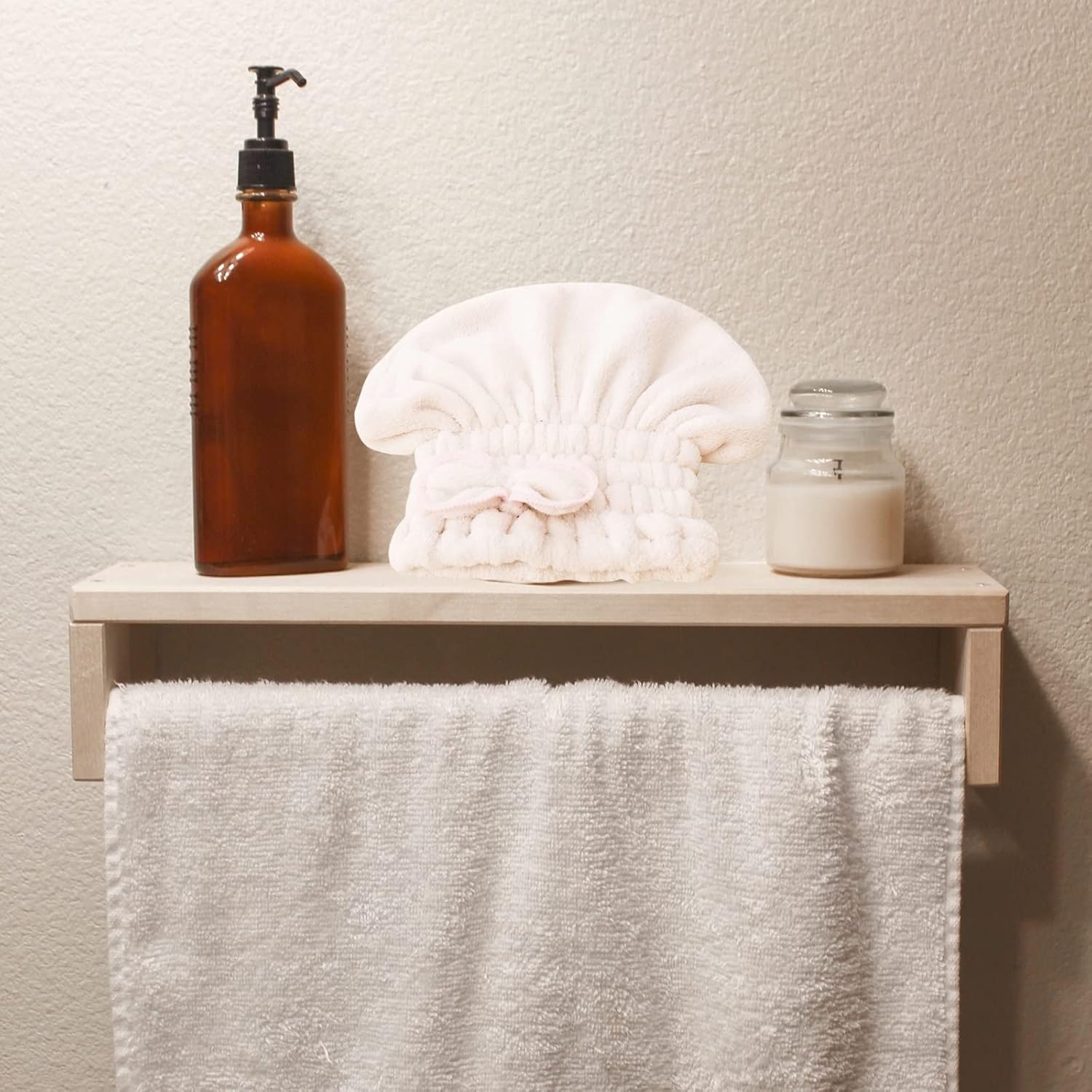 CheeseandU 3Pcs Microfiber Hair Drying Caps Head wrap with Bow-Knot Shower Cap Absorbent Quick Drying Cap Head Wrap Dry Hair Cap Hair Drying Towel for Women Adults or Kids Girls(Pink, Blue, Off white) : Beauty & Personal Care