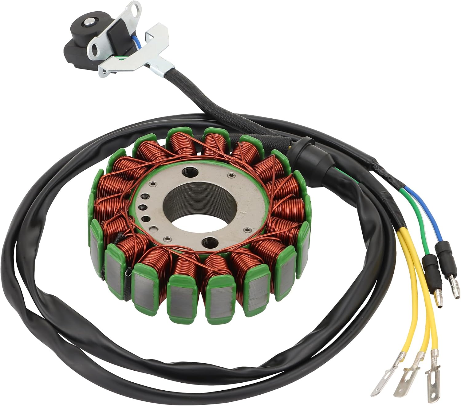 WOOSTAR 18 Coil 5 Wire Magneto Stator Replacement for Loncin LC172MM/170MM CB CBD 250cc Engine Mikilon BSE Jinling 250cc ATV XMOTO OEM JLA-21B-077 JLA-21B JLA-923E