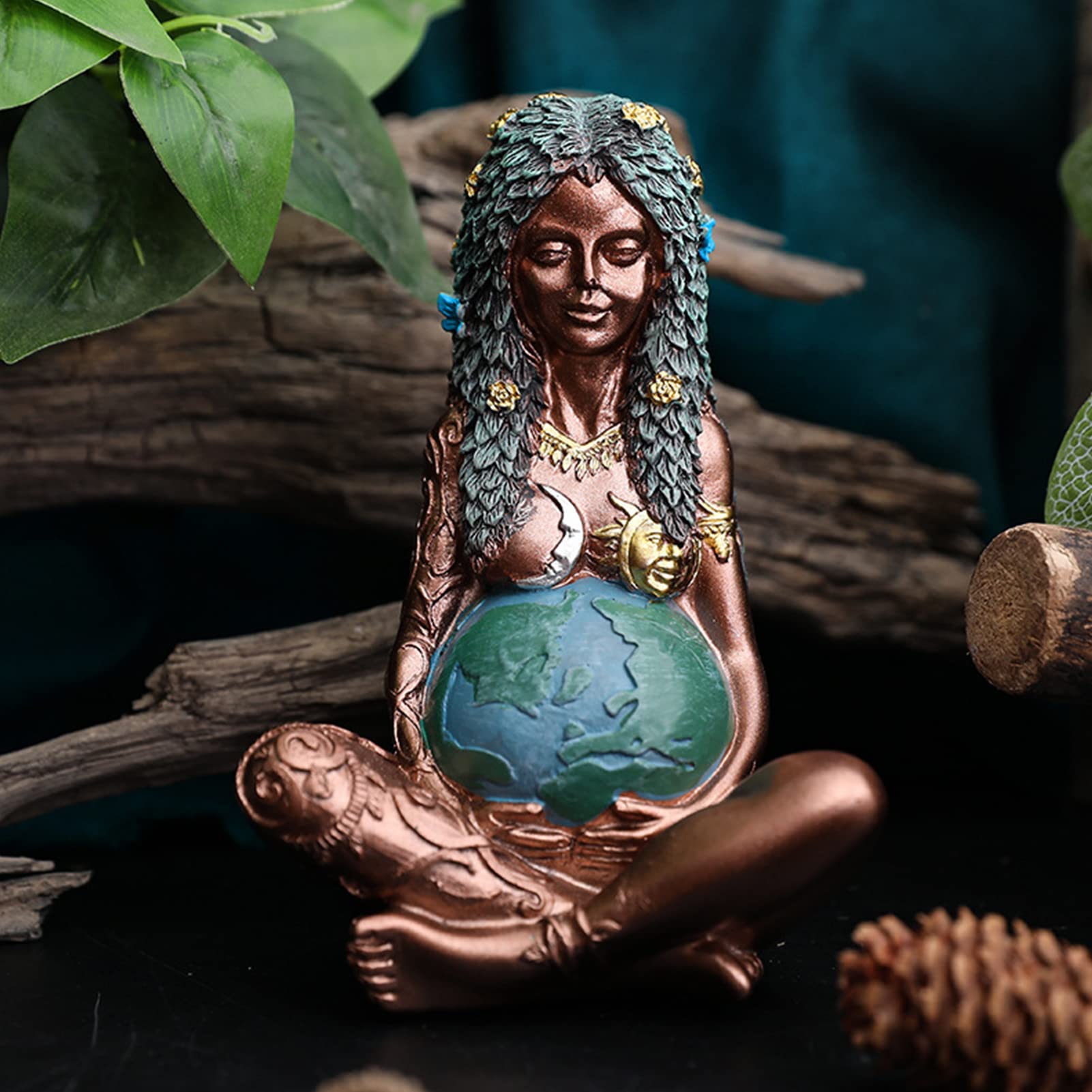 Déesse De Gaia Art Mère Terre Statue Décor Extérieur Figurine Cadeau Maman