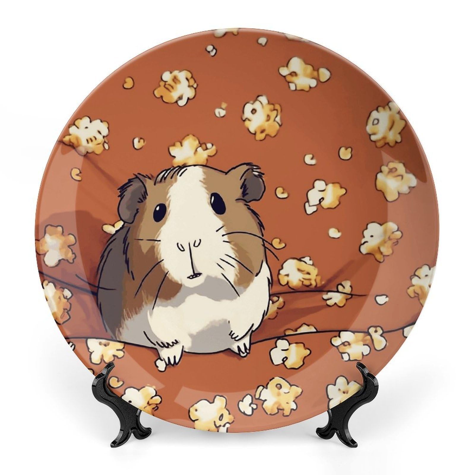 Plato de porcelana colgante de cobaya para decorar el salón y hogar