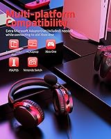 Vista 2 de G9400 Gaming Headset for PS4 PS5 PC Xbox One Controller Noise Cancelling Over Ear Headphones with Mic Bass Surround Sound Memory Earmuffs Wired