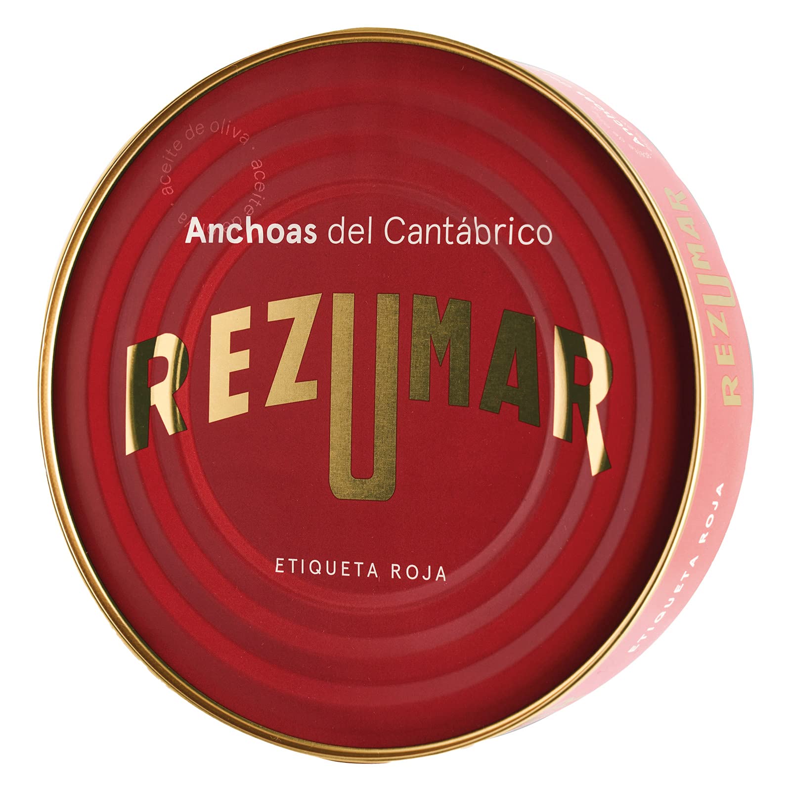 Rezumar - Etichetta Rossa - Filetti di Acciughe del Mar Cantabrico in Olio d'Oliva - 520 g
