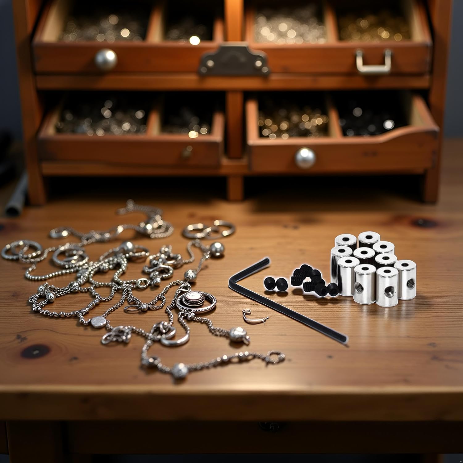 10Pcs Pin Keepers Pin Safe Locks Pin Backs Clasp Locking Pin Keeper Backs Brooch PIn Locking Pin Backs with Wrench Tools Pin Safe Locks Pin Backs Jewelry Findings