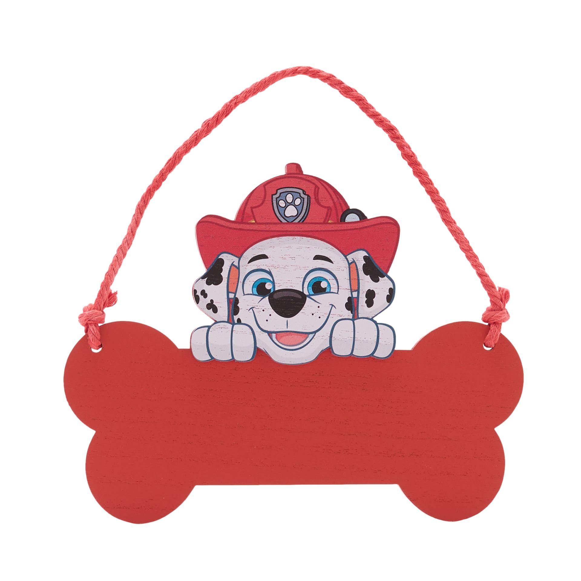 Widdop Bingham & Co Ltd - Paw Patrol Marshall Hanging Plaque - Red