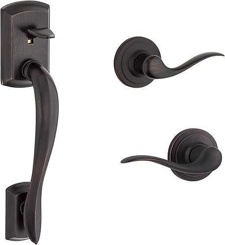 Kwikset 98150-002 Avalon Exterior Handle Only with Tustin Right-Handed and Left-