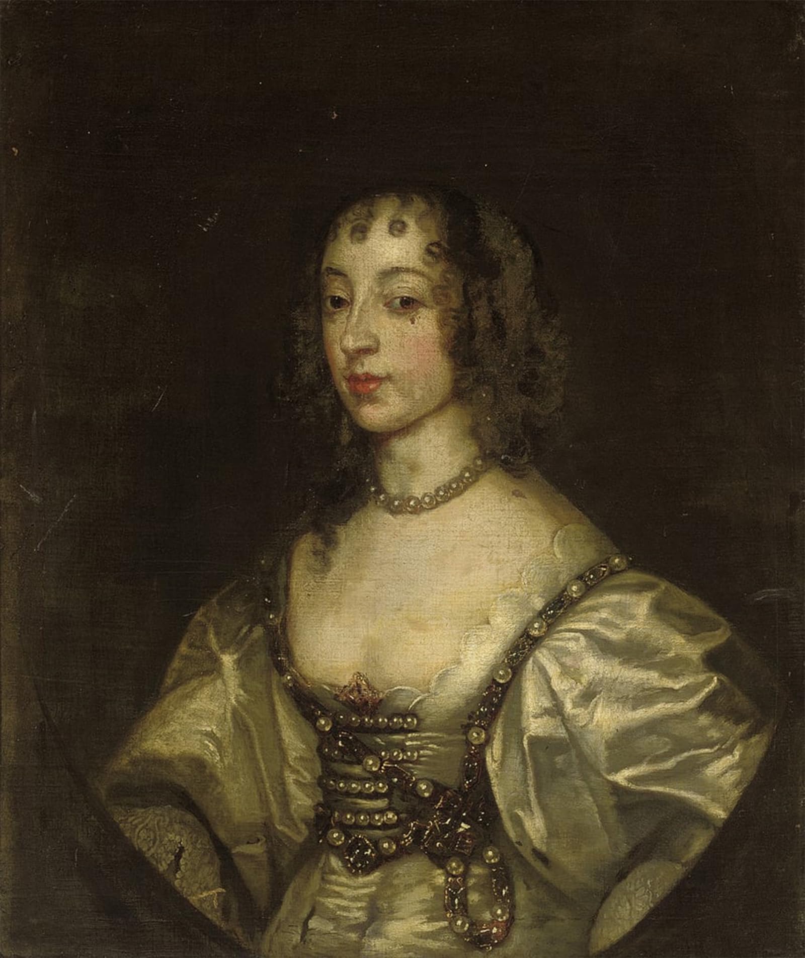 POSTERIIk Famous Print Pop Art Wall Art Graffiti Portrait of Queen Henrietta Maria by Van Dyck Art Prints for Home Decor 60x90cm