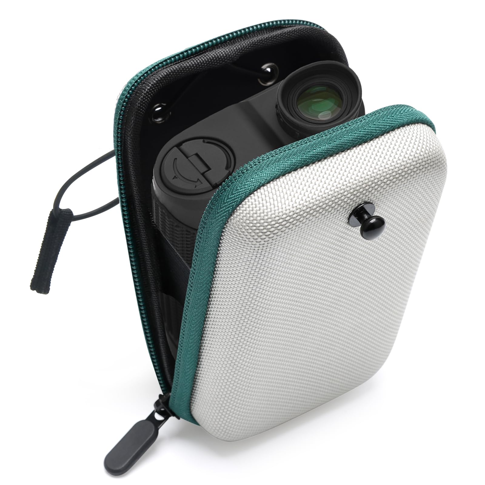 Windspeed Golf Rangefinder Hard Shell Case, Solid Golf Range Finder Case with Buckle Universal for Rangefinder Pouch (Grey+Green)