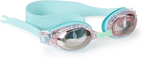 Miniatura 10 de Bling2o - Gafas de natación de silicona para niños pequeños Rosado,Rosa Glam,Pastel de pastel Whoopie Pop,azul, (Blue Mermaid),Azul