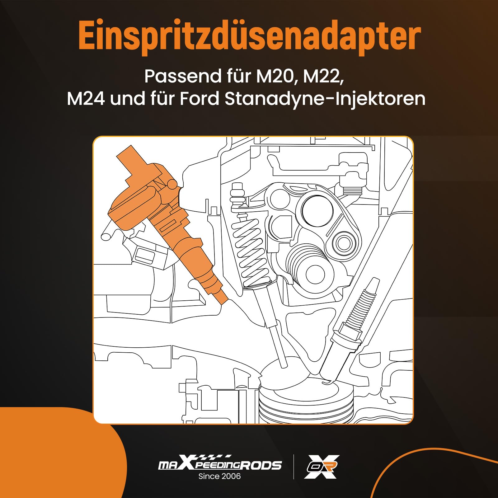 maXpeedingrods 46tlg Kompressionstester Druckverlustprüfer für Benzin und Dieselmotoren PKW LKW, für TESTER DIESEL BENZIN Dieselmotoren Glühkerzenadapter Motoren Prüfer, 50 Bar M10 M.12 M14 M.18