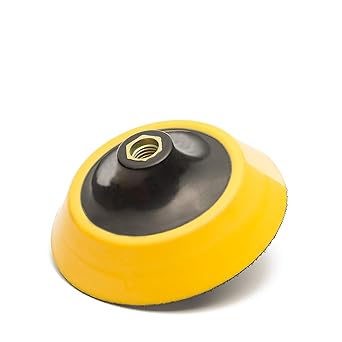 5 Inch (125mm) Velcro Backing Pad 5/8''-11 Thread, (30mm Nylon Layer) Soft Density Hook and Loop Polishing Pad, Sanding Pad