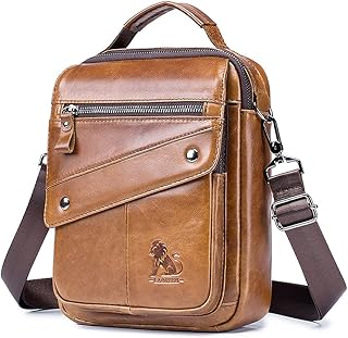 Borsa a Tracolla Business Borsa a Tracolla in Pelle da Uomo Ufficio Scuola Itinerante Borsa Multitasca Impermeabile e Resistente