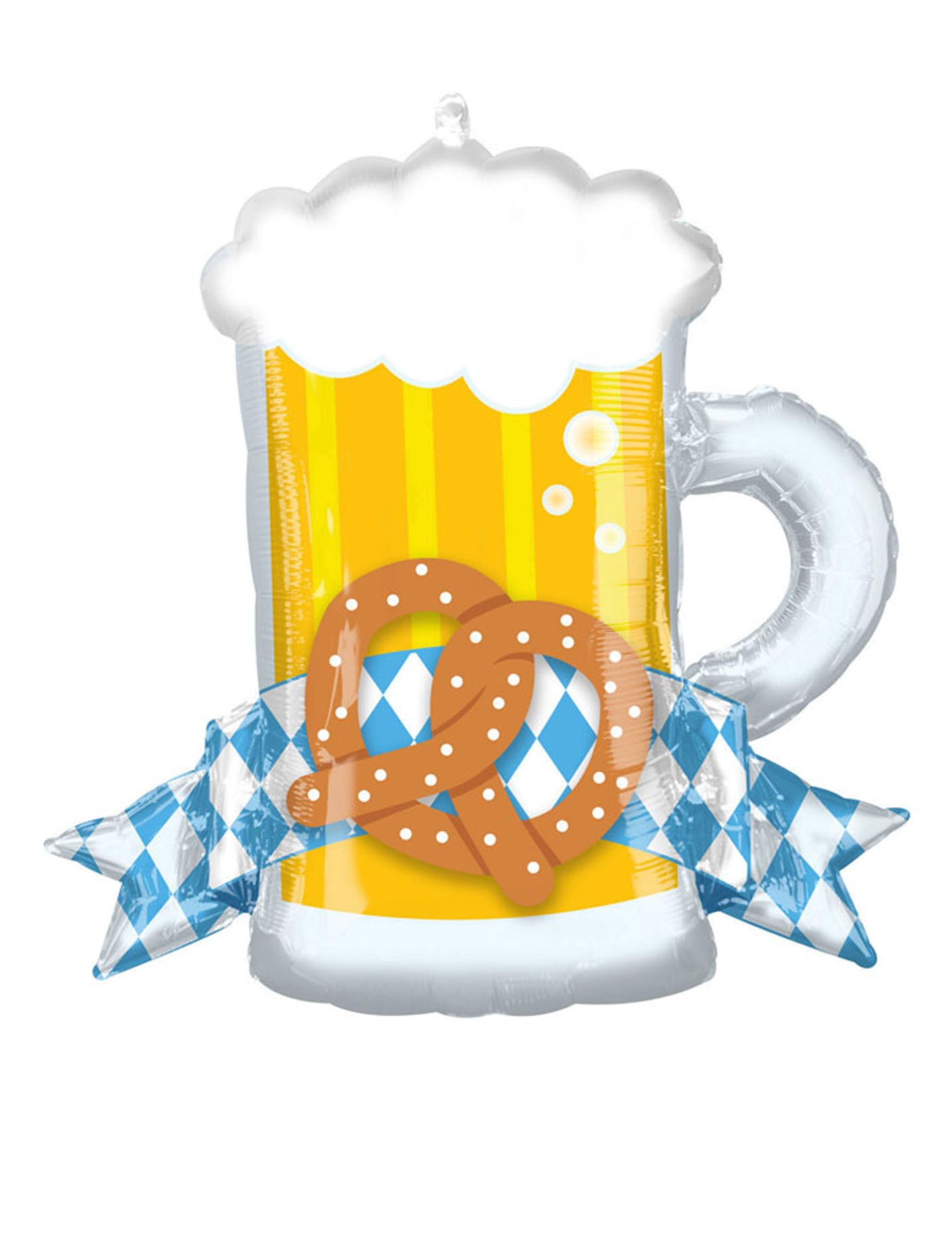 Ballon en forme de chope de bière avec bretzel - Fête de la bière