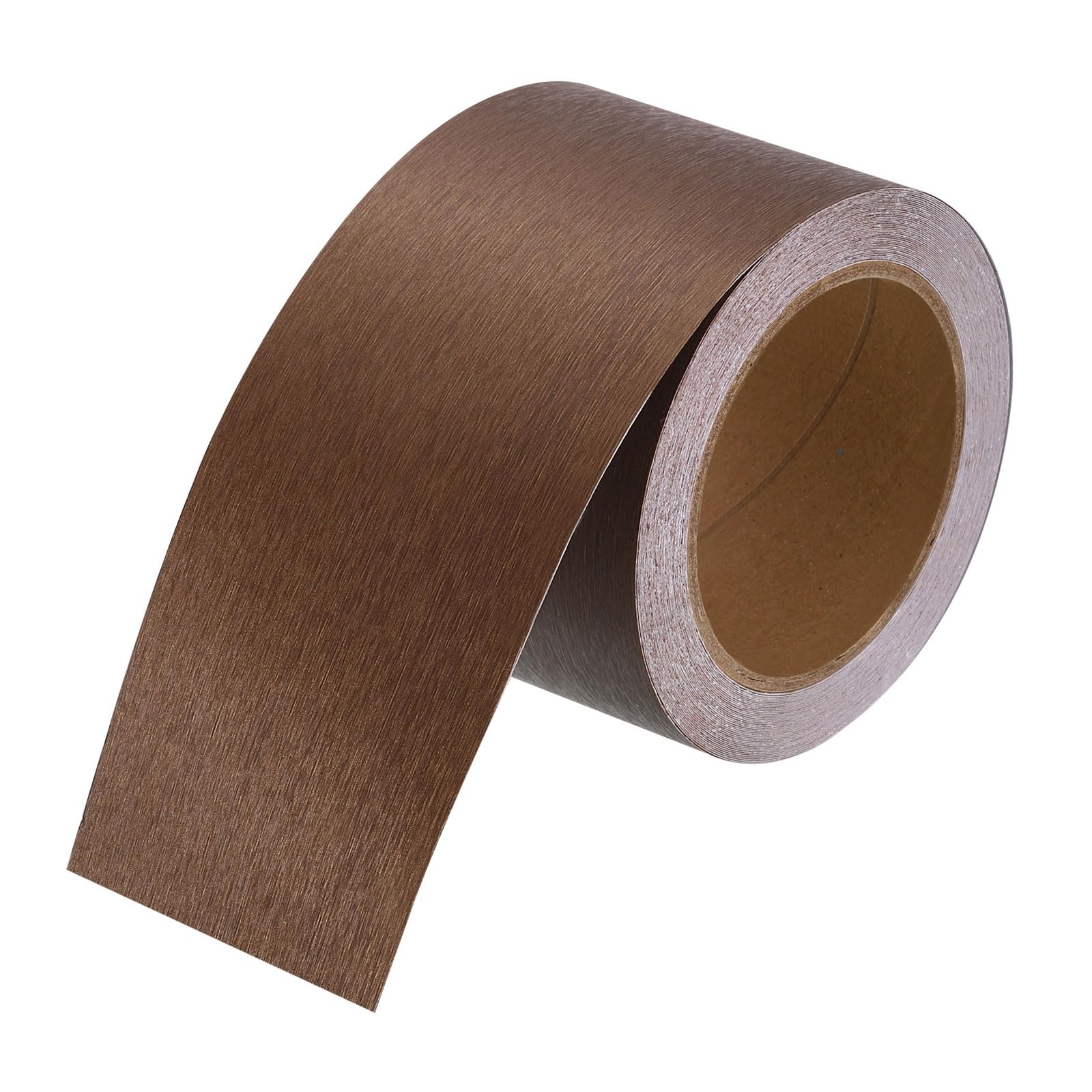 sourcing map Mirror Border Peel and Stick Wood Grain Tape 8cm x 12m PVC Self-Adhesive Waterproof Frame Sticker Removable Wallpaper for Bathroom Cabinet Door Photo Frame, Bronze Gold