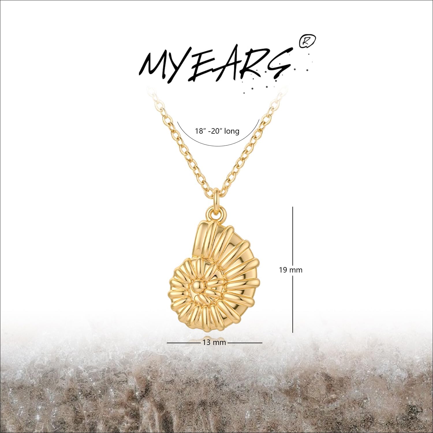 MYEARS Women Gold Necklace Pendant 14K Simple Dainty Chain Everyday Summer Beach Jewelry - Image 5