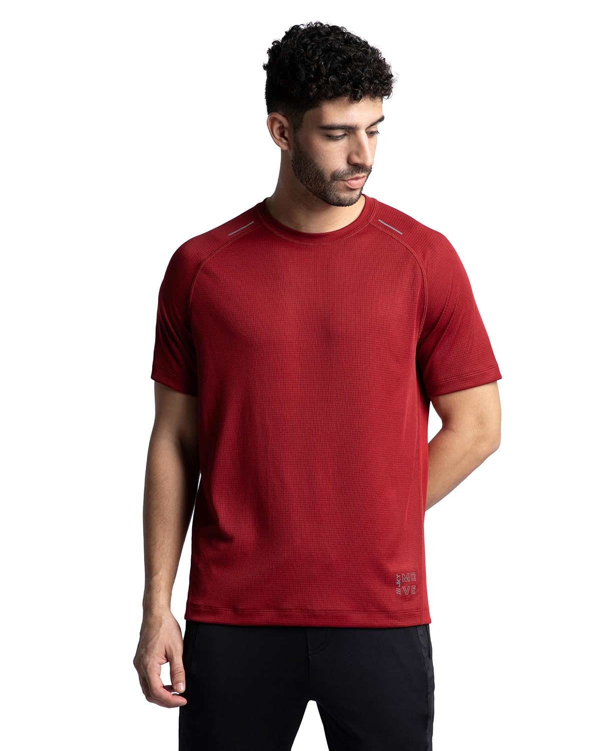 Jockey MV16 Men's Nylon Regular Fit Lightweight Microfiber Solid Round Neck Active Wear T-Shirt with Breathable Mesh