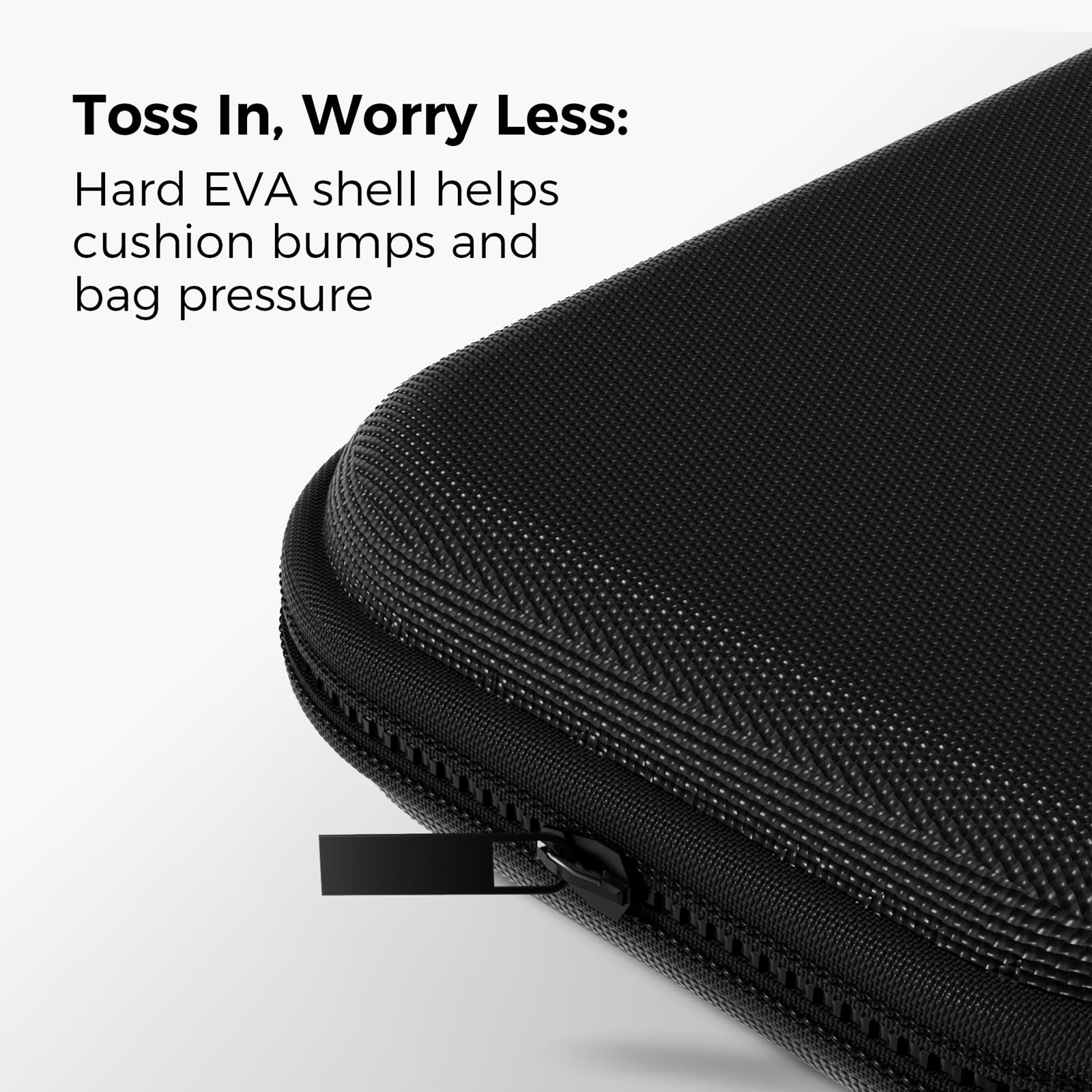 Étui de Transport Rigide en EVA pour Lecteur MP3 SU3/SU5/SU7/SU9, Rangement de Voyage avec Fermeture Éclair Compatible avec Lecteur, Écouteurs et Câble de Charge