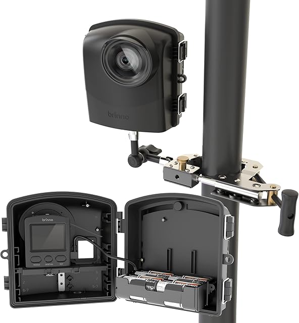 Brinno Time Lapse Camera for Construction Professional Camera Bundle,1080P Timelapse Camera Outdoor, Trio Pack Incl. Clamp Mount, IPX5 Waterproof Case BCC2000
