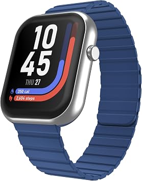 iTouch AIR 5 Smartwatch, 1.85" AMOLED Display, Bluetooth Calling, 100+ Sports Modes, Heart Rate, SpO2, Sleep & Stress Tracking, Water Resistant, 7-Day Battery Life, for Android & iPhone