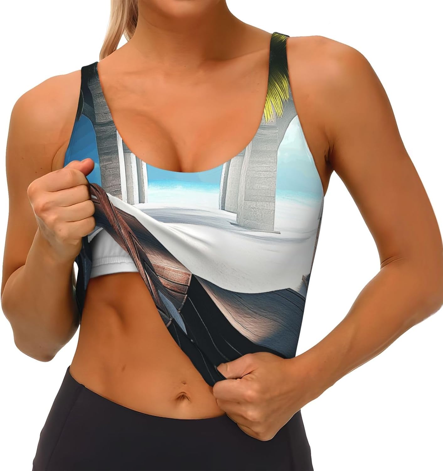 Beautiful House in the Morning Women's Sports Bras - High Support Workout Tops for Women, Bralettes with Support