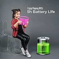 Vista 5 de Tableta para niños, tableta Android de 7 pulgadas y 32 GB para niños pequeños con Bluetooth, WiFi, control parental, cámara doble, GMS, funda a