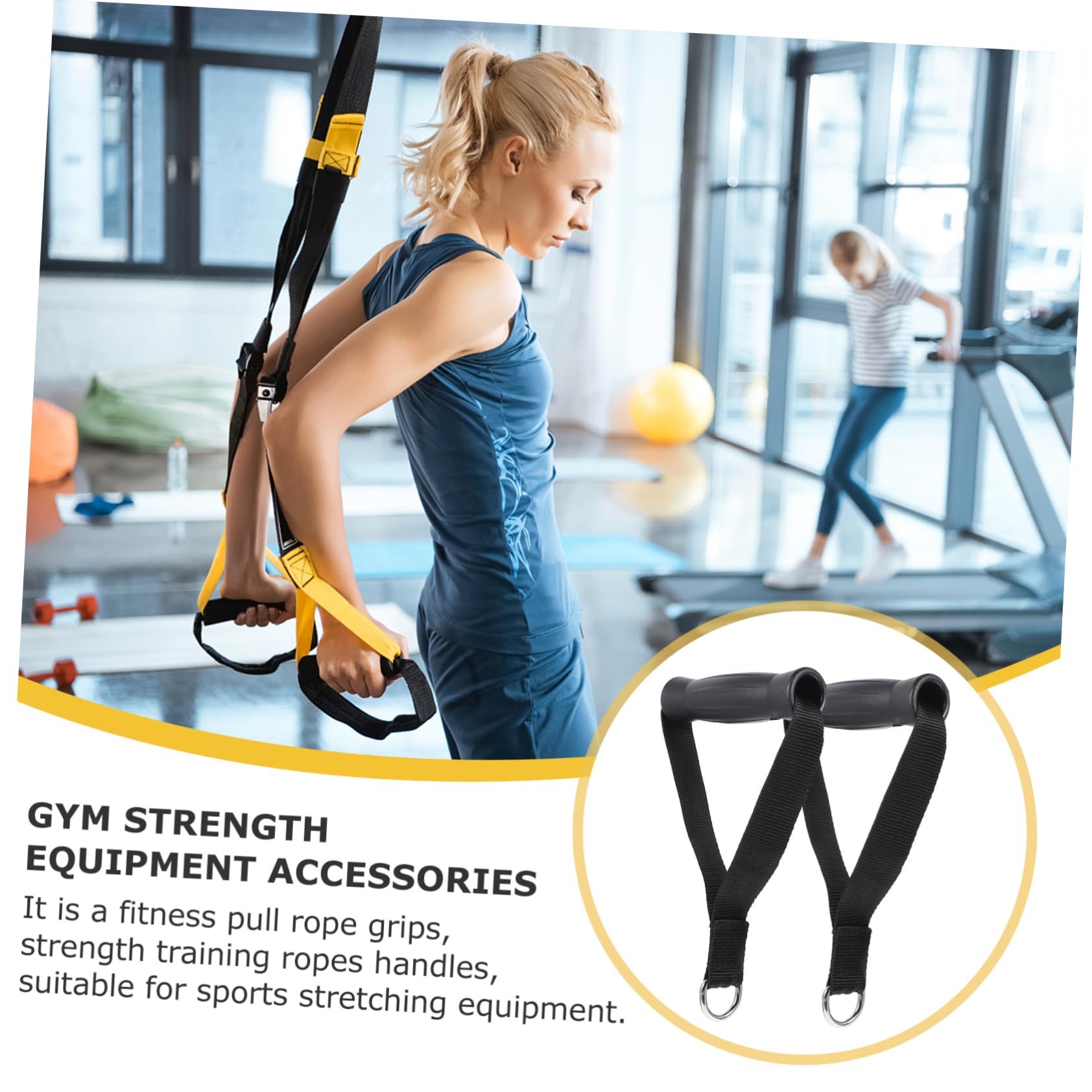 2Stücke Fitness Bizeps Griff Professionelle Zuggriffe für Krafttraining Widerstandsband Handgriffe Trainingszubehör für Fitnessstudio Armtraining und Workout Zubehör