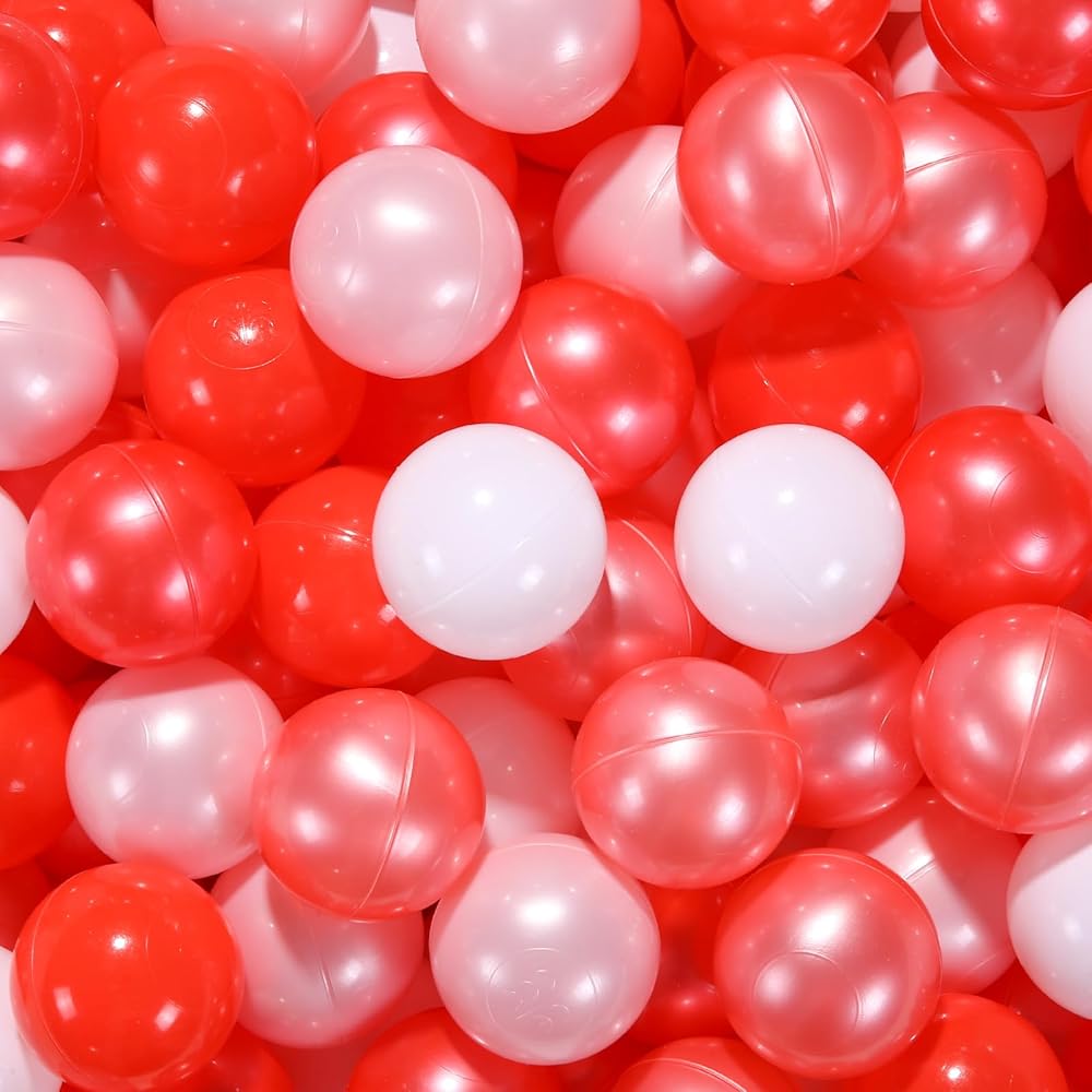 STARBOLO Ball Pit Balls for Toddlers, 100pcs BPA Free Crush Proof Plastic Toy Balls for Ball Pit, Children\'s Pool Water Toys, Macaron Ocean Balls for Play Tent 2.2 Inch