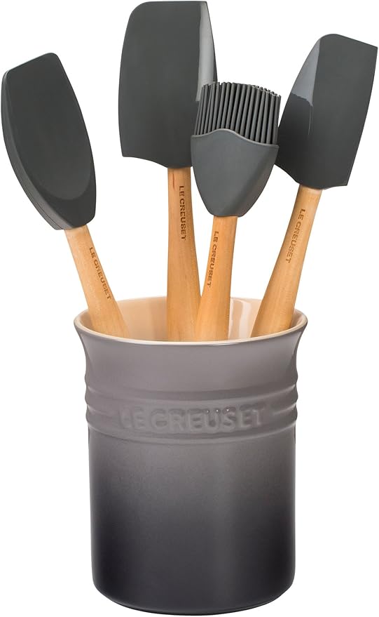 Amazon Le Creuset of America Craftシリーズ5piece Utensil Set with Crock