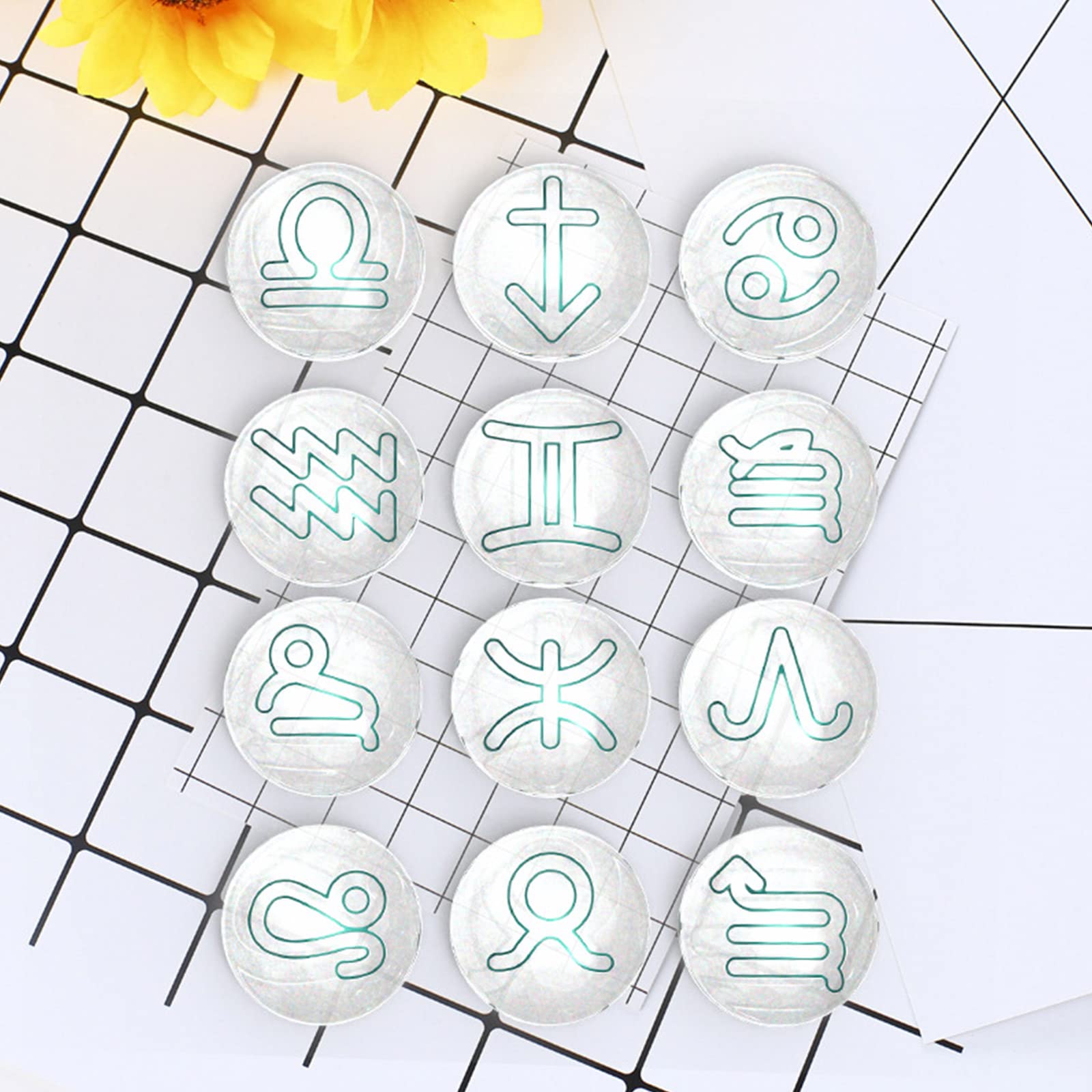 Stampi Silicone Costellazione Zodiaco - 3 Pezzi Per Gioielli In Resina Fai Da Te, Portachiavi - Foto 5