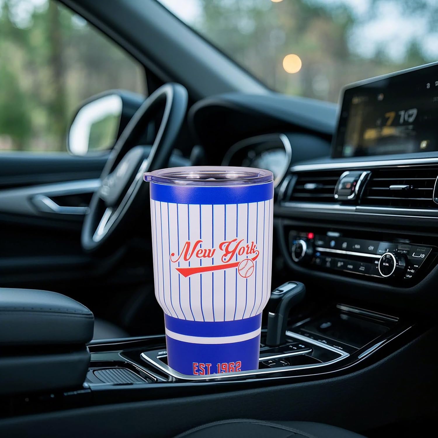 30OZ Gradient Color Baseball Insulated Mug, Keep Cold And Hot, Fashionable Gradient Color, Suitable For Outdoor, Sports, Office, A Beautiful Gift For Men, Women, Fans - Image 5