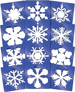 Roylco 1434845 Super Snowflake Stencil, 8" Size