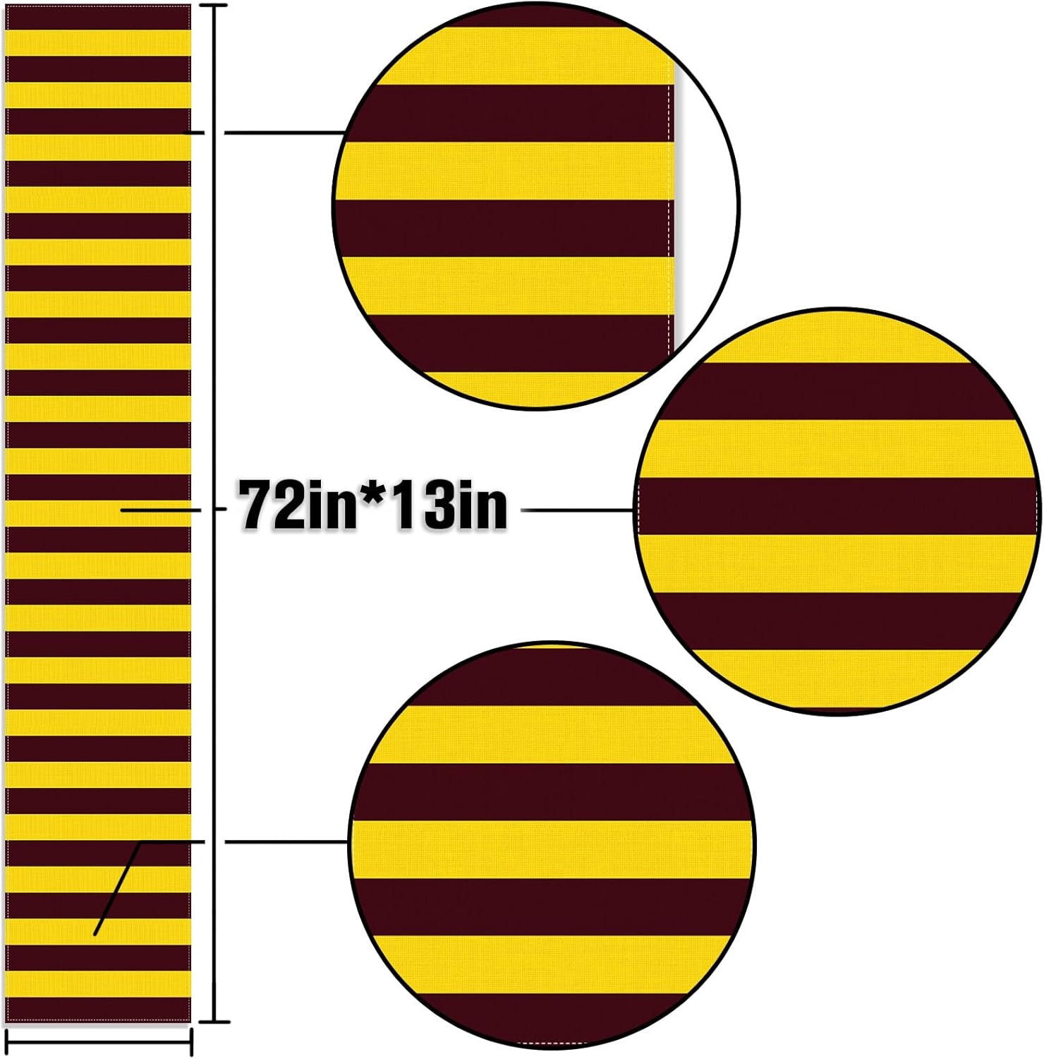 Wizard Table Runner Magical Themed Party Decoration for Halloween Birthday Kids Dining Room Home Kitchen Island Decor - Image 3