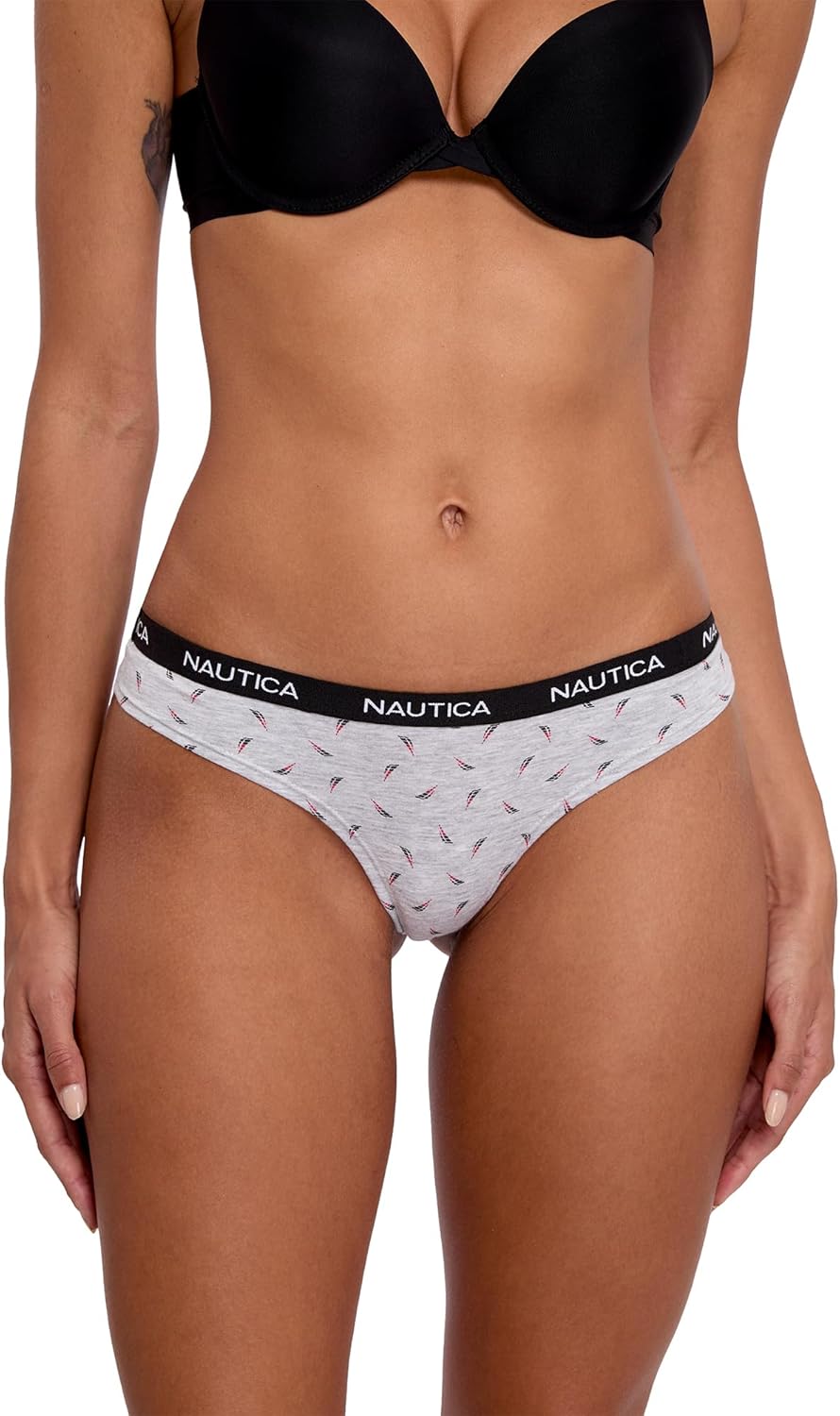 Nautica Women's Cotton Thong Underwear Set, 5-Pack - Image 2