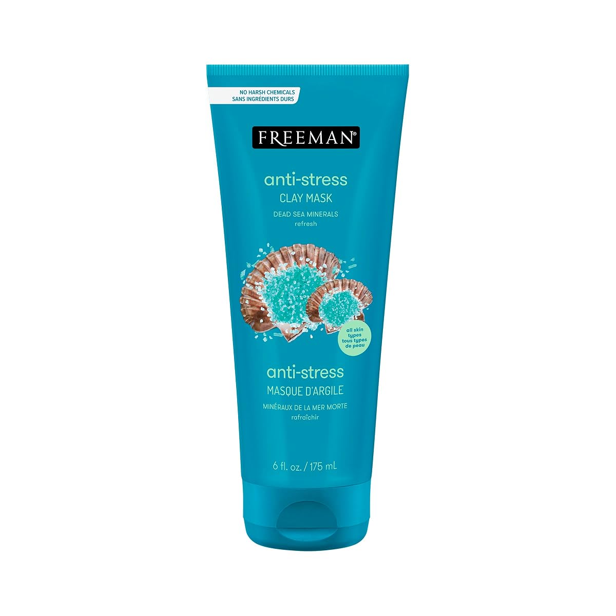 Freeman Anti Stress Clay Mask - Dead Sea Minerals 175 ml