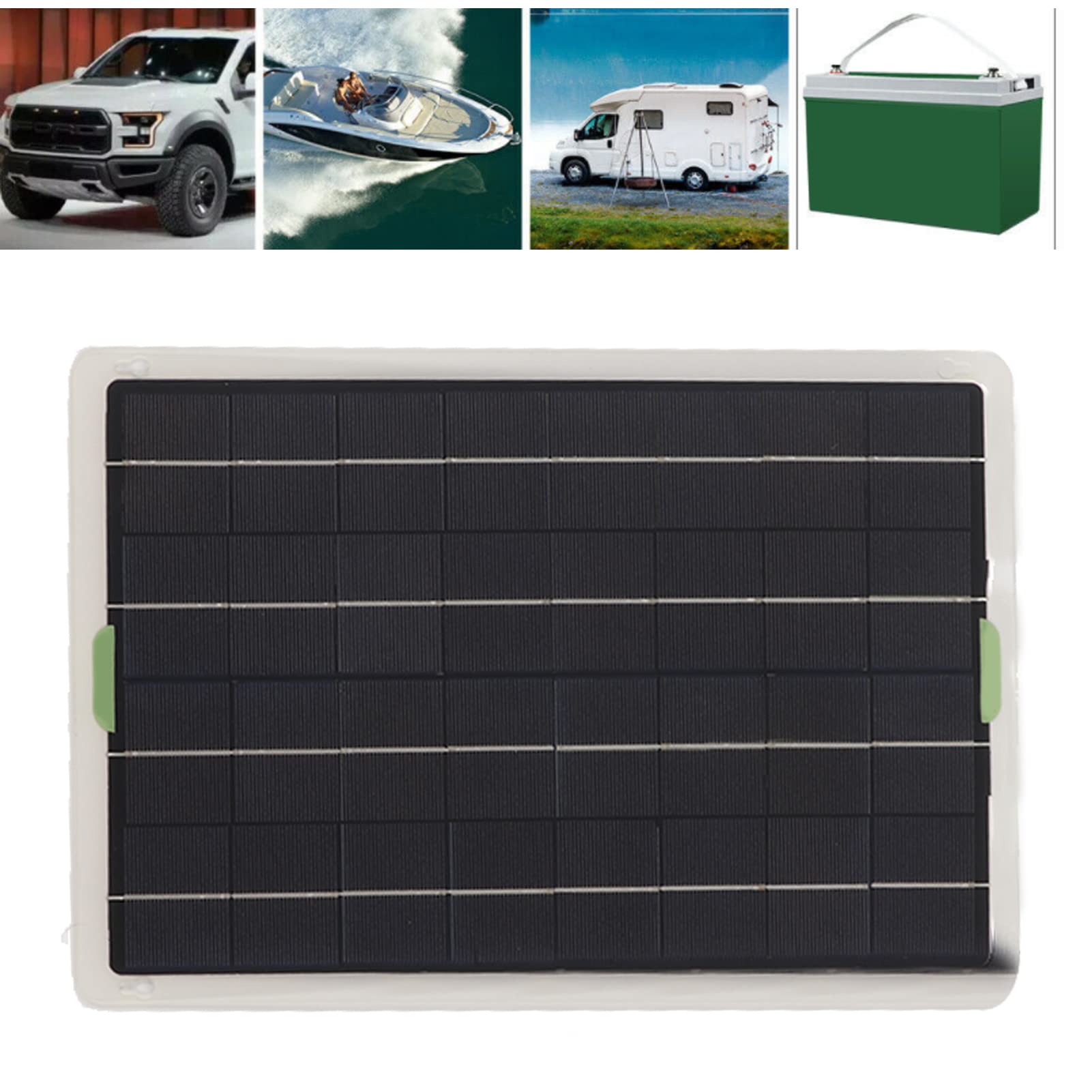 Rv Series 20W 12V Solarpanel Tragbares Solarbatterieladegerät Betreuer Dualer USB-Anschluss für Wohnmobilauto