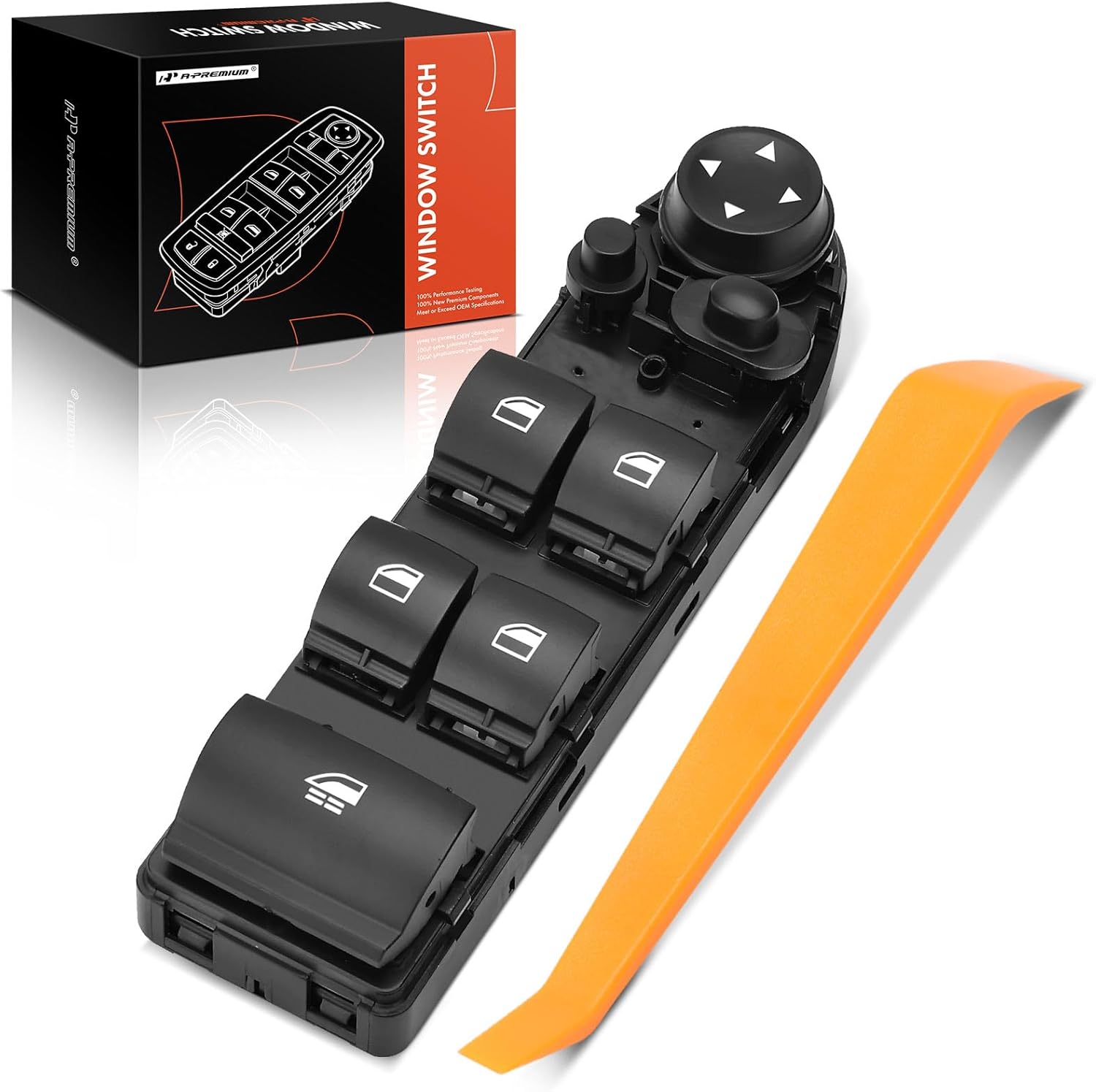 A-Premium Power Window Switch Compatible with BMW 328i 2007-2013, 335i 2007-2013, 335is 2011-2013, M3 2008-2009/2011-2013