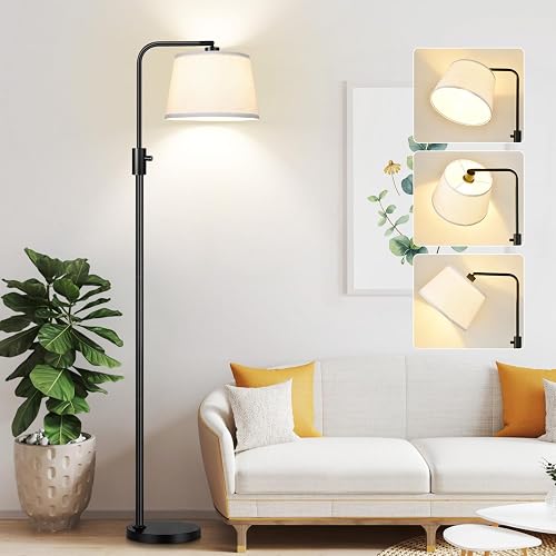 【Upgraded】 Dimmable Floor Lamp, 1000 Lumens LED Edison Bulb Included,