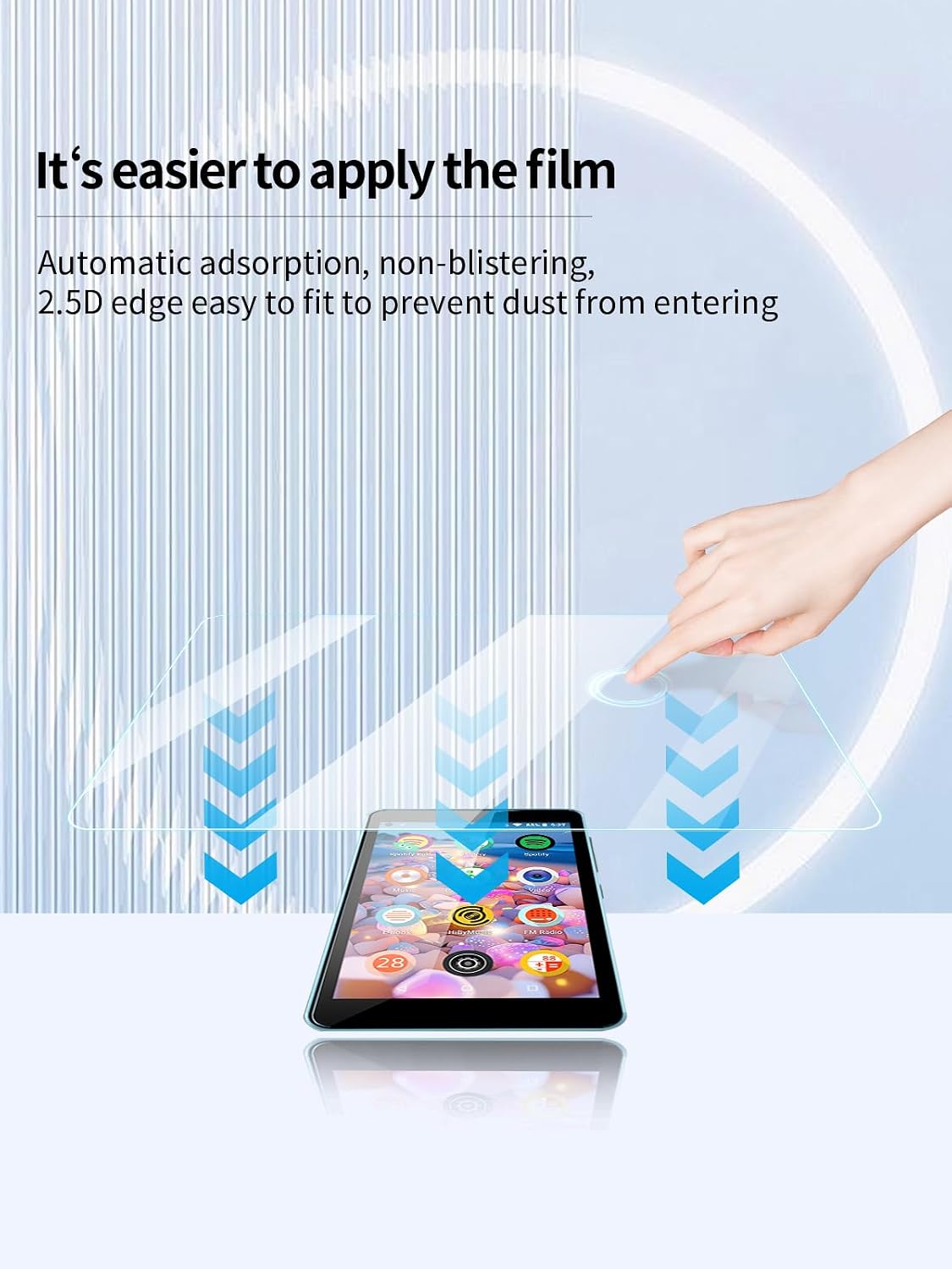Screen Protector for Luoran M4S MP3 Player 4.0” MP3 Music Player, High-definition Scratch Resistant Film,HD Clear, Bubble Free,Easy Installation, 3 Pack.