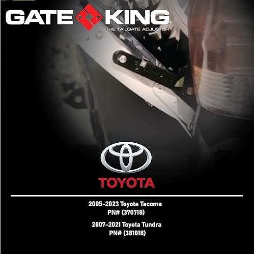 Miniatura 3 de Ajustador de portón trasero de camioneta de camioneta con trinquete multiposición para Toyota Tacoma (2005-2023), fabricado en EE. UU