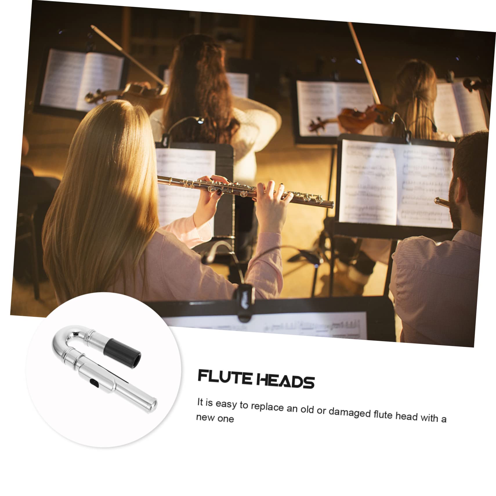ibasenice 1pièce Embouchure De Flûte Créative Accessoire Pratique Pour Instruments à Vent Remplacement Exquis Et Compatible Avec Flûtes Standard Pour Pratique Et Performances
