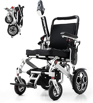 [2026 Upgrade] Electric Wheelchairs for Adults Foldable,Lightweight Motorized Wheelchairs for Seniors,Support 330 Lbs,15 Miles,Power Wheelchair for All-Terrain,500W Motor Wheelchair,Airline Approved