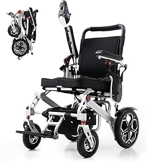 [2026 Upgrade] Electric Wheelchairs for Adults Foldable,Lightweight Motorized Wheelchairs for Seniors,Support 330 Lbs,15 Miles,Power Wheelchair for All-Terrain,500W Motor Wheelchair,Airline Approved